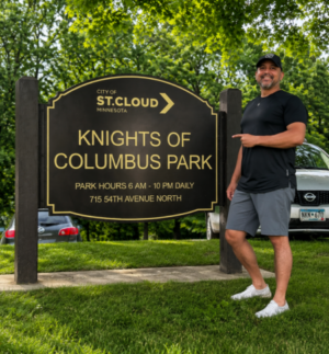 Luke Christian at the Knights of Columbus Park